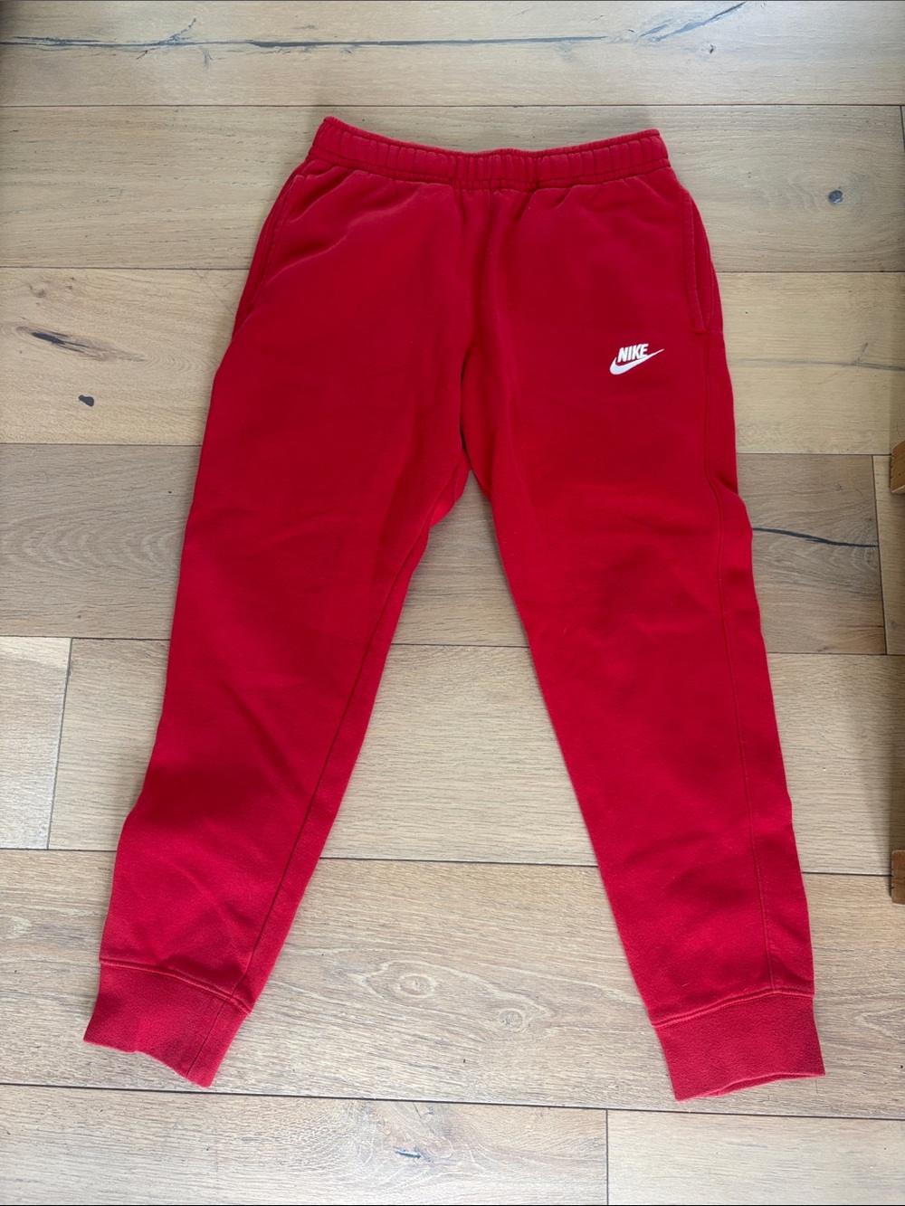 Nike Red Mens Small Fleece Joggers